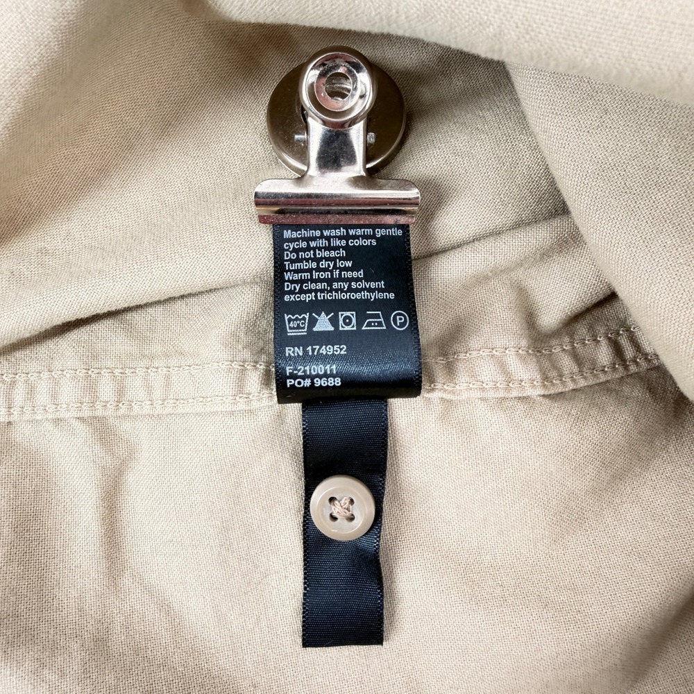 Flint And Tinder Utility Shirt Mens XXL Tan Khaki Button Down Outdoor Casual - Picture 7 of 10